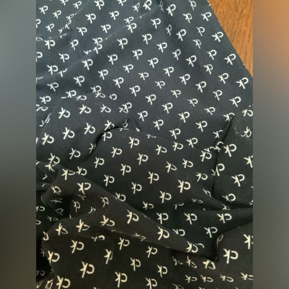 CALVIN KLIEN Men’s Sleep Wear Pajama Pants Blue CK Pattern Size Large LIKE NEW - Picture 4 of 9